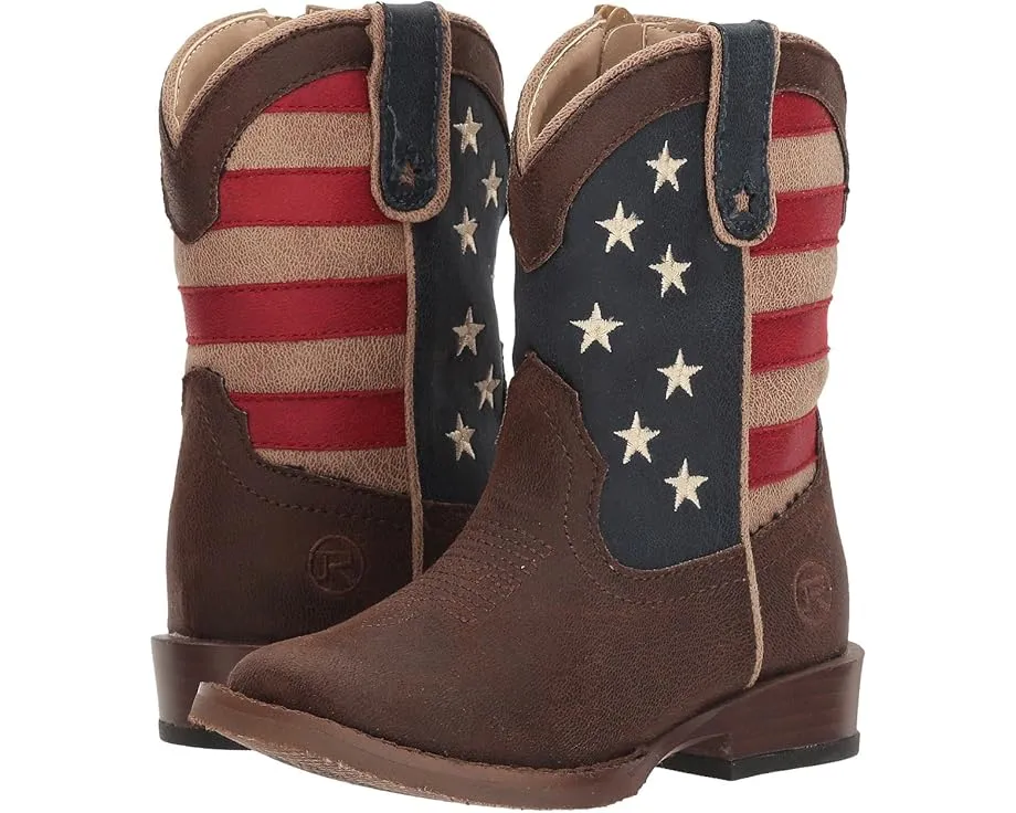 Детские ковбойские сапоги Roper Kids American Patriot с флагом США