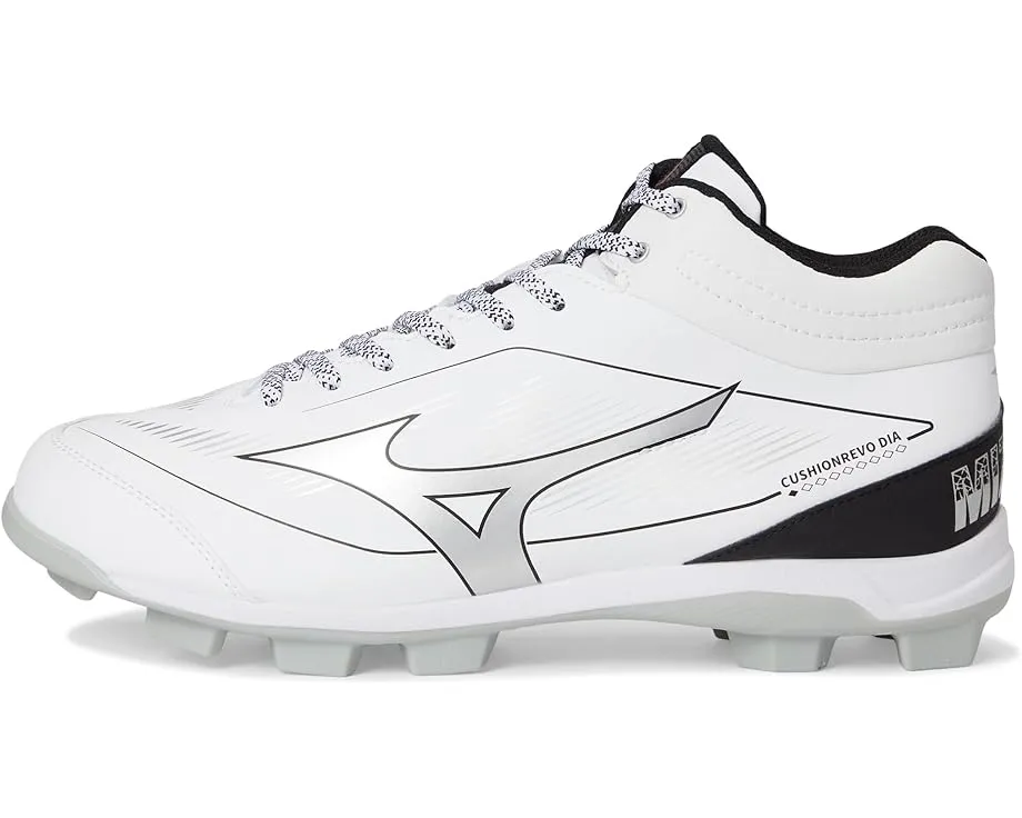 Бутсы Mizuno Cushionrevo Diamond Mid TPU для бейсбола с поддержкой голеностопа