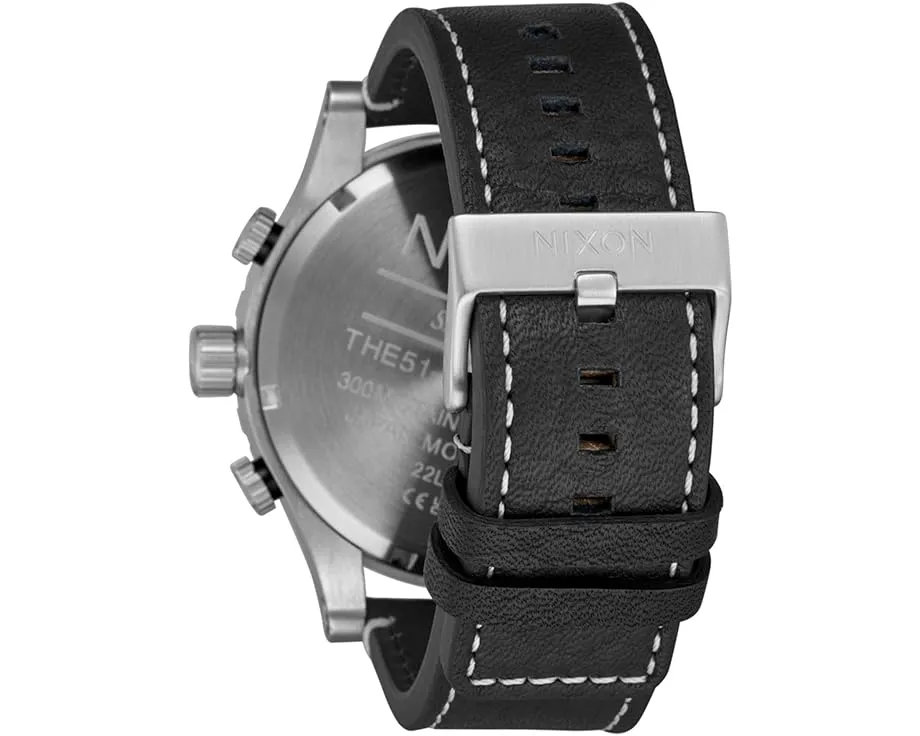 Наручные часы Nixon 51-30 Chrono Leather с хронографом и водозащитой 30 ATM