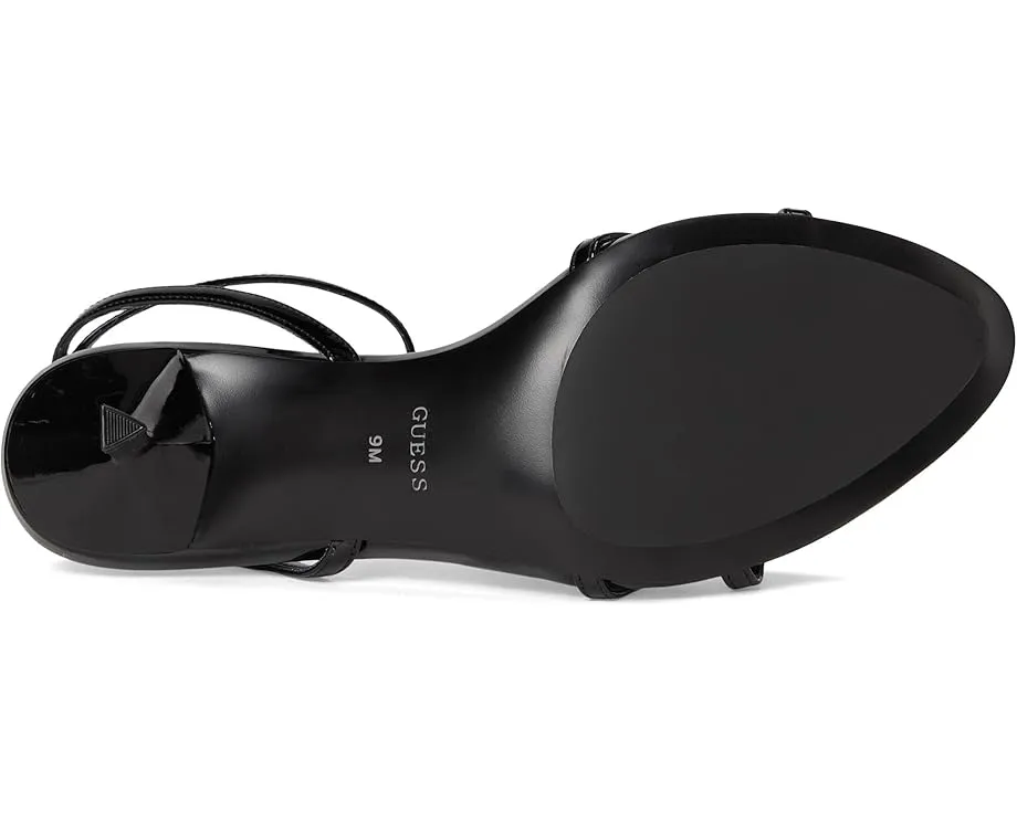 Босоножки GUESS Connee на тонком каблуке с кожаным верхом и стелькой