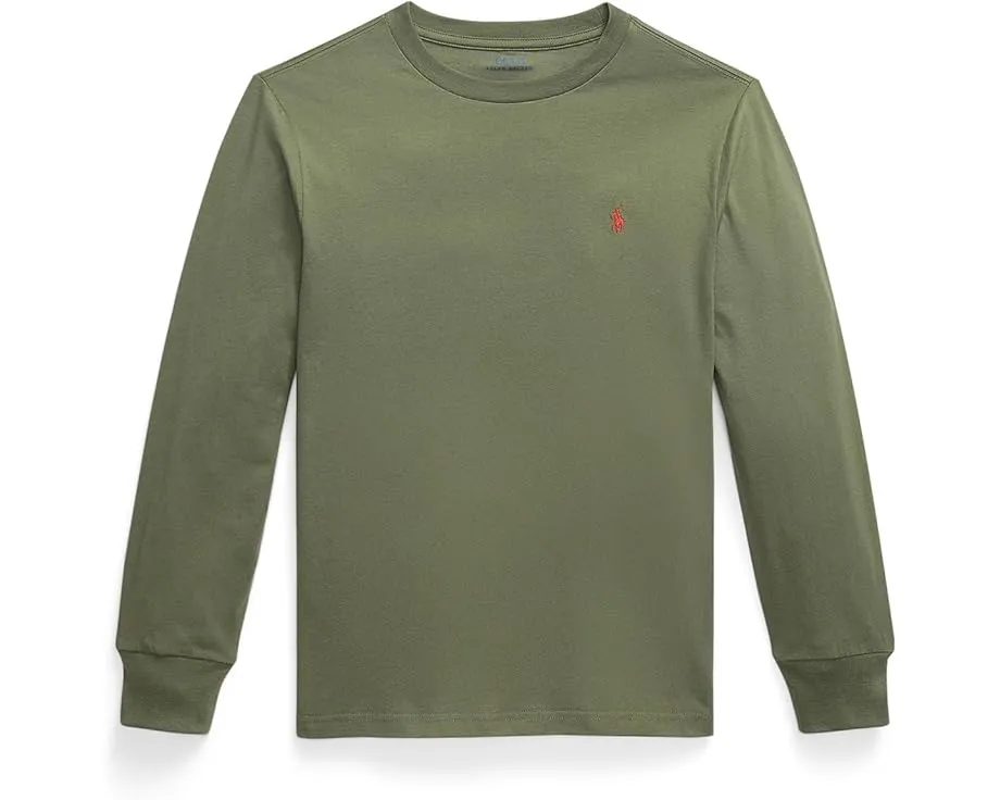Хлопковая футболка с длинным рукавом Polo Ralph Lauren Kids для старших детей