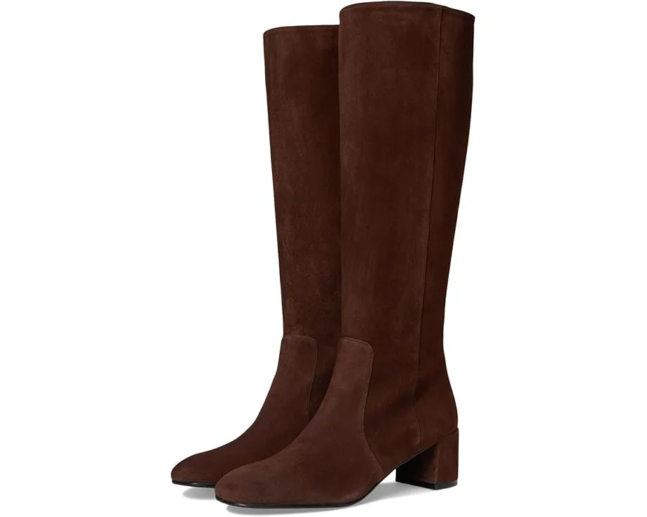 Ботильоны Stuart Weitzman Maeve Zip с квадратным носком на устойчивом каблуке