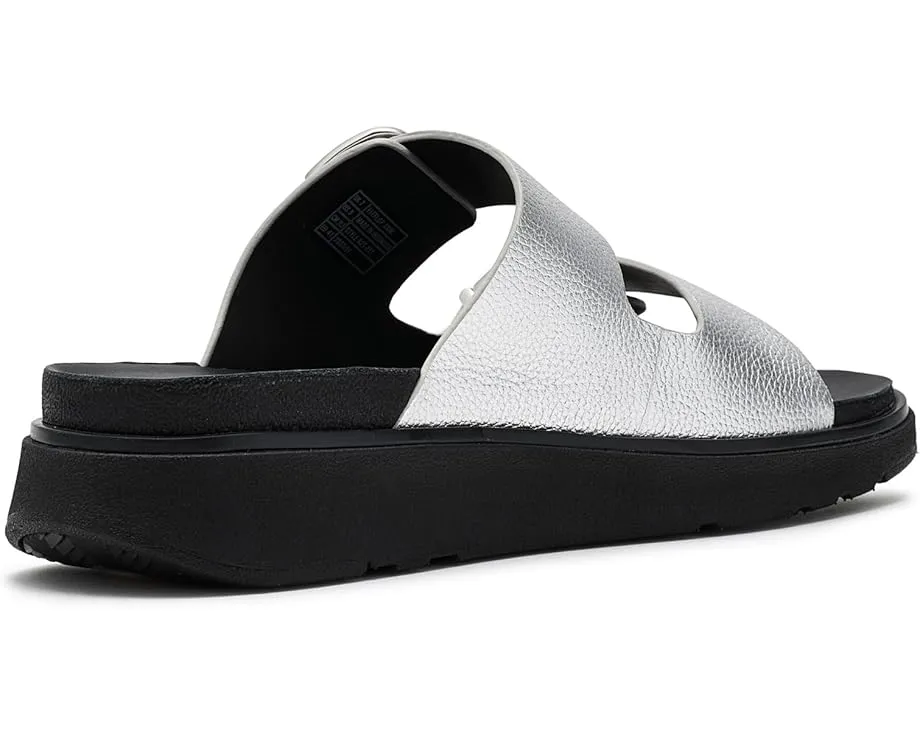 Сандалии FitFlop Gen FF Buckle Tumbled Leather Two Bar на платформе