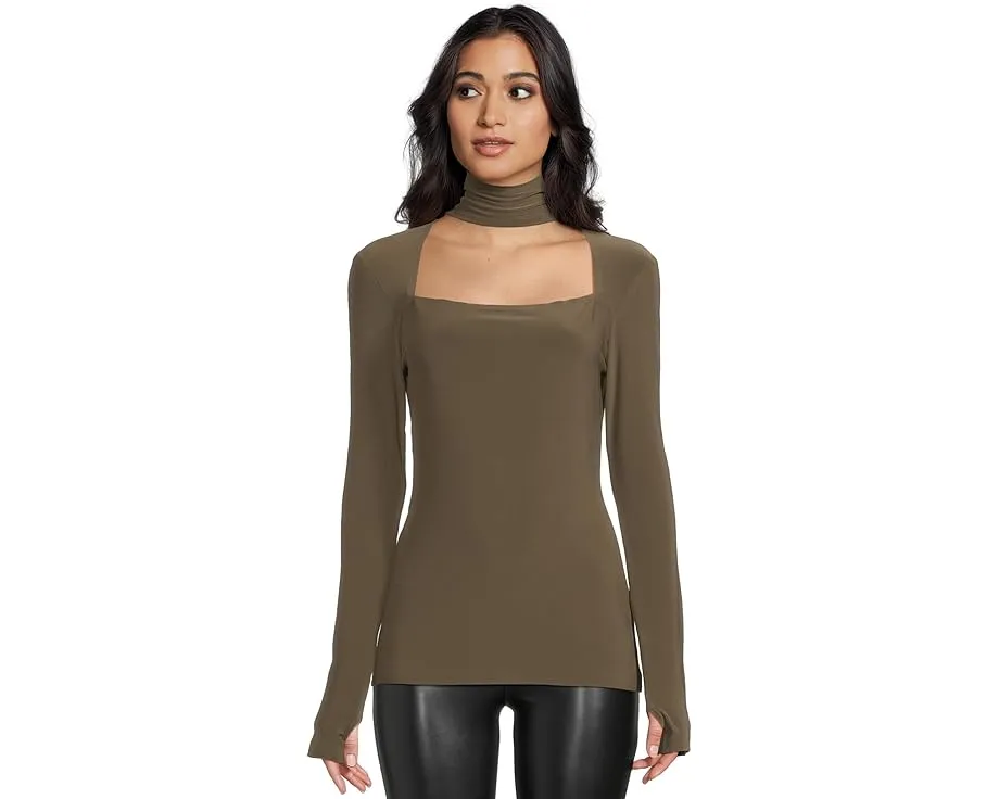 Топ Norma Kamali с длинным рукавом и вырезом sweetheart