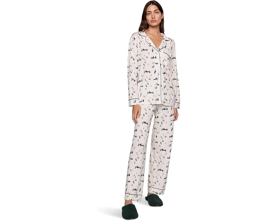 Eberjey Пижамный комплект Gisele Printed Long из мягкого модала