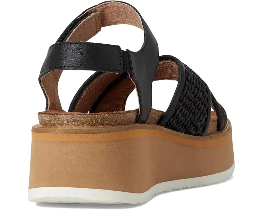 Сандалии Naot Pavlova на платформе с ремешками из рафии