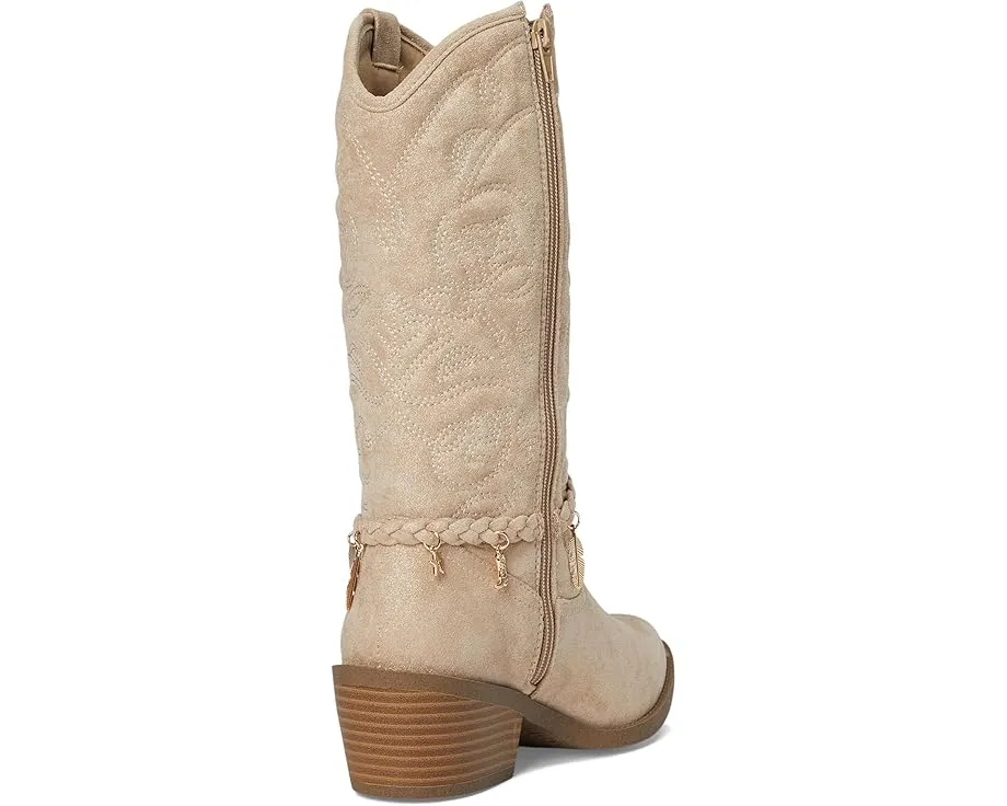 Ботинки Steve Madden Kids Leana до колена в ковбойском стиле с вышивкой