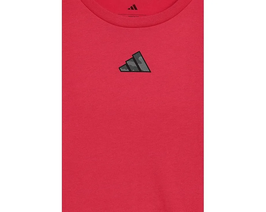 Футболка Adidas Sportswear Camo Lineage с длинным рукавом и камуфляжным принтом