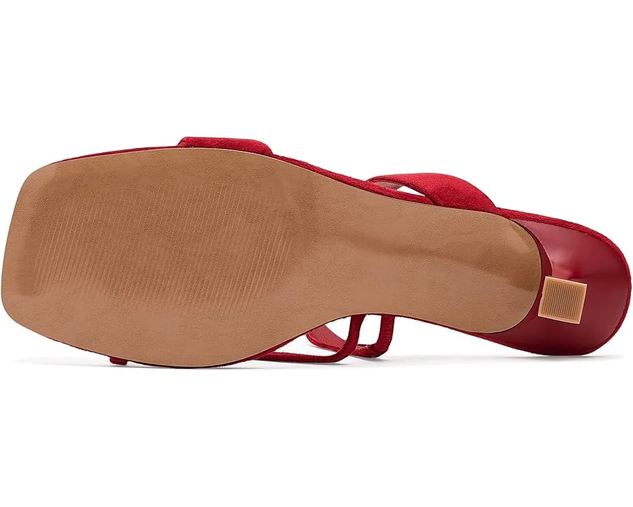 Сандалии Ajay на низком каблуке с кожаным верхом и квадратным носком Steve Madden