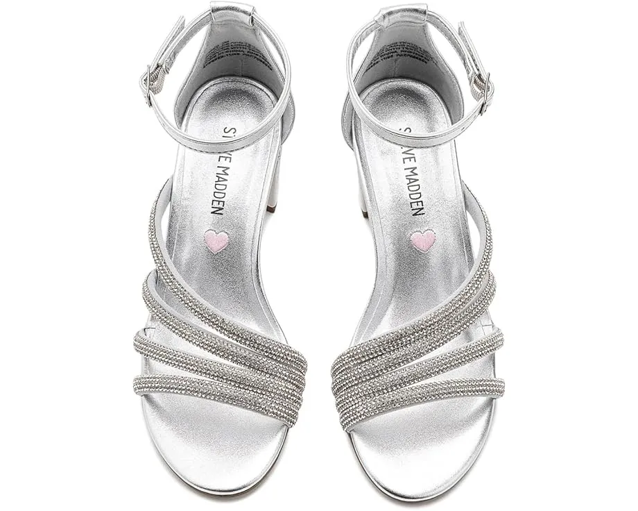 Детские сандалии Steve Madden Kids Haze с ремешками, украшенными стразами