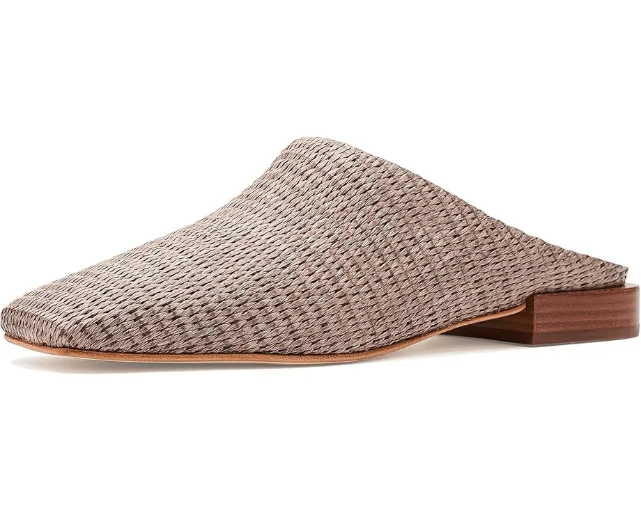 Сандалии Bernardo Porto из рафии с квадратным носком и кожаной подошвой