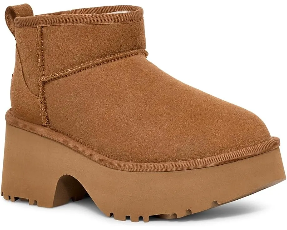 Ботинки UGG Classic Ultra Mini New Heights на высокой платформе с подкладкой UGGplush