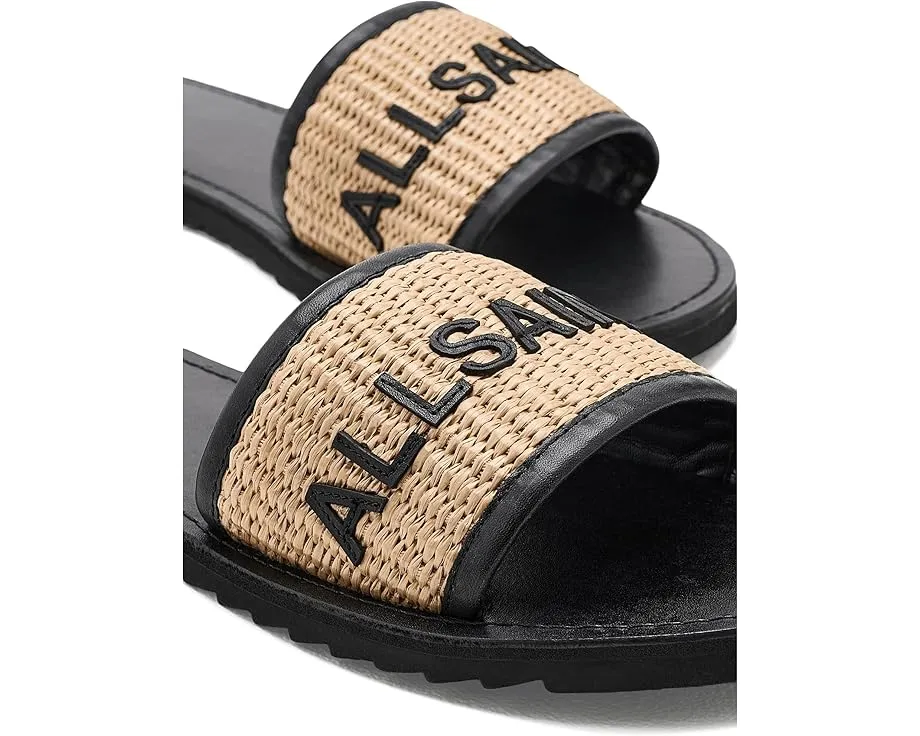Сандалии Hoxton Slider AllSaints с джутовым верхом