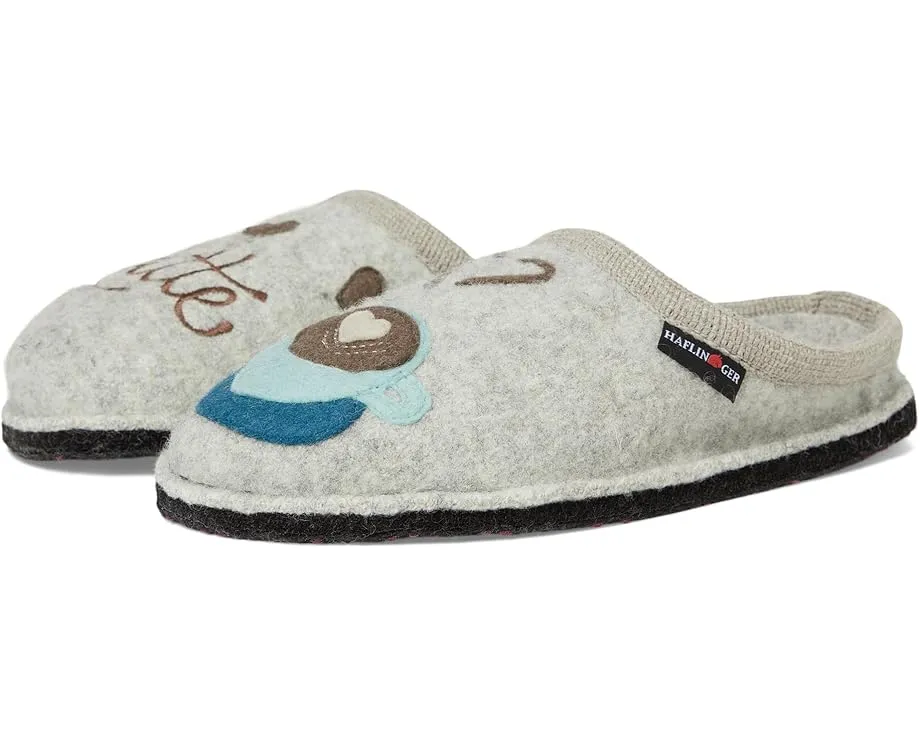 Тапочки Haflinger Latte из вареной шерсти с терморегуляцией