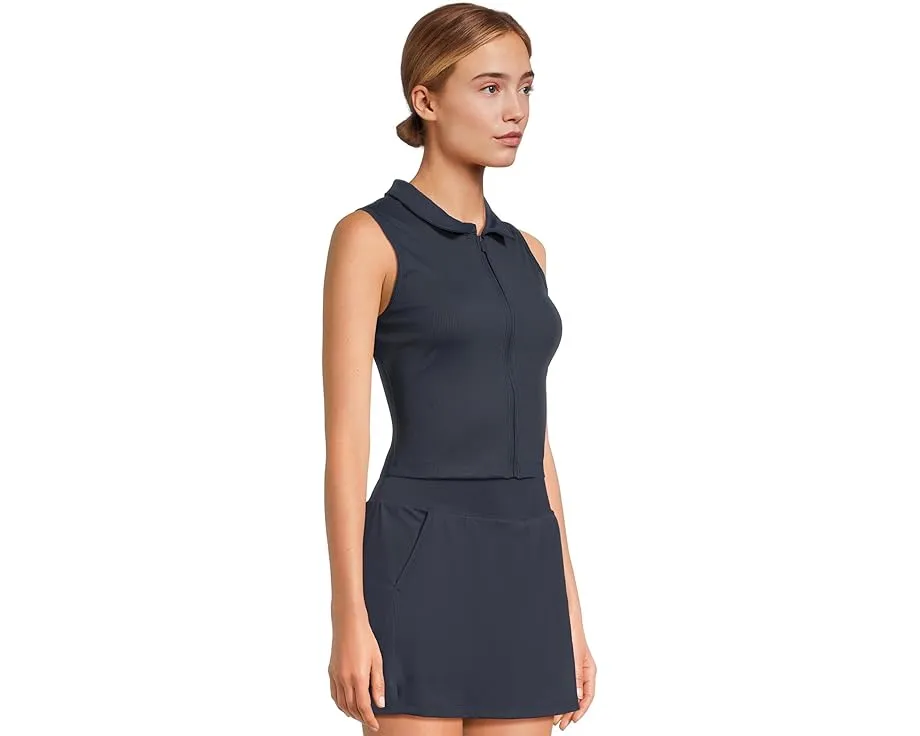 Безрукавка-поло TravisMathew Midline с молнией и ребристой отделкой