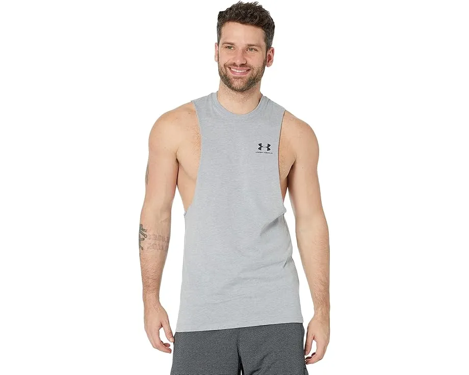 Мужской майка Under Armour Left Chest Cutoff с усиленной подвижностью