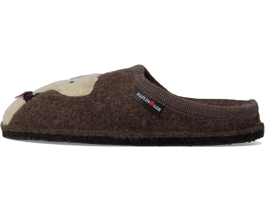 Тапочки Haflinger Rudi из вареной шерсти с противоскользящей подошвой