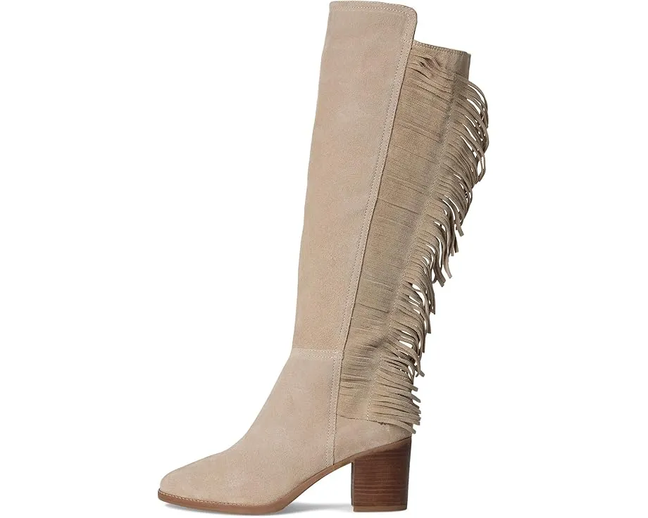 Ботинки Lucky Brand Boswell до колена с бахромой и квадратным каблуком