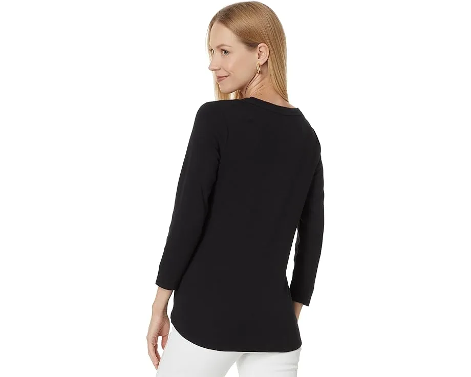 Tommy Bahama Ashby Isles Rib топ с круглым вырезом и 3/4 рукава