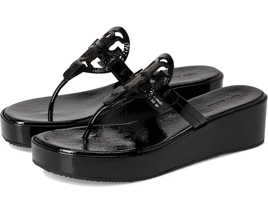 Босоножки Tory Burch Miller Wedge 25Mm на платформе с кожаным верхом