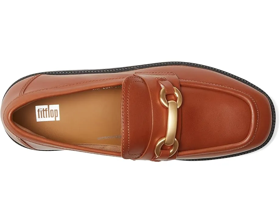 Лоферы FitFlop F-Luma на скрытом клине с металлической пряжкой