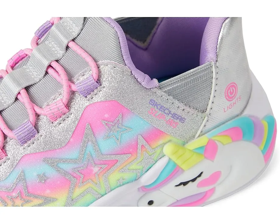 Детские кроссовки Skechers Unicorn Dreams Starry Lite со светящейся подошвой