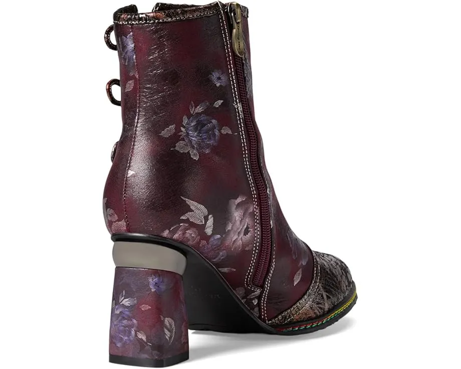 Ботильоны Carre от L'Artiste by Spring Step с цветочным принтом и лентами