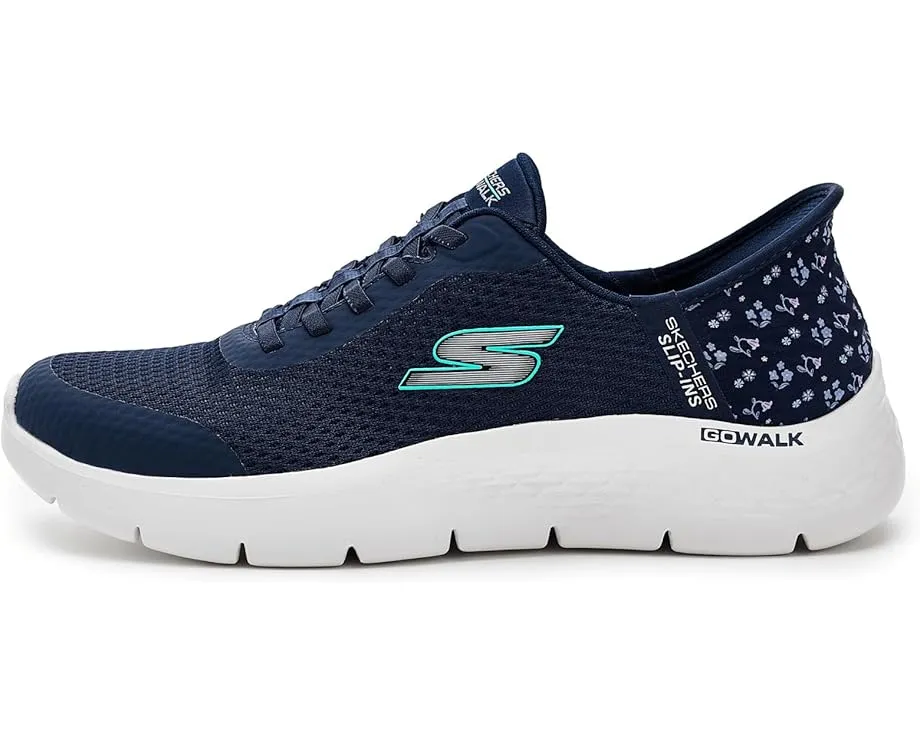 SKECHERS Performance Go Walk Flex Lily Rose с эластичными шнурками и сетчатым верхом