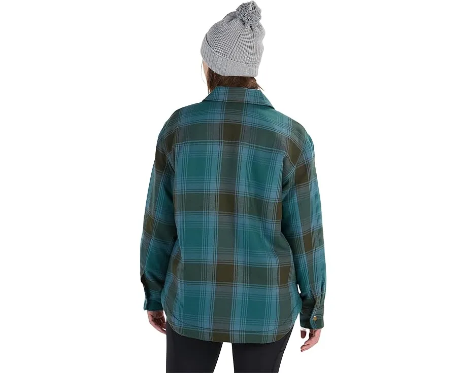 Куртка Ridgefield Sherpa Flannel с мягкой подкладкой из шерпи и классическим воротником