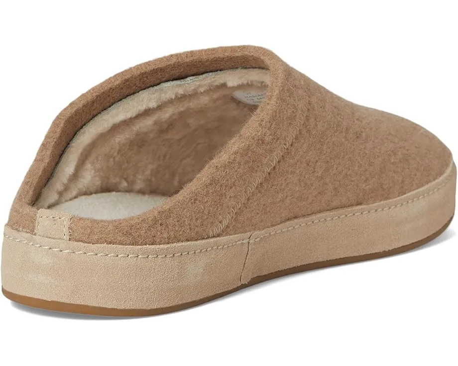 Мокасины OluKai Hamani Hulu из итальянского фетра и замши с круглым носком