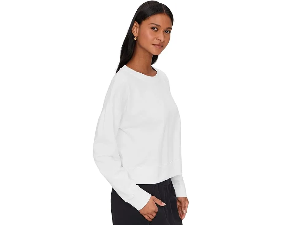 Кроп-свитшот Eileen Fisher из окрашенного в готовом виде велюра