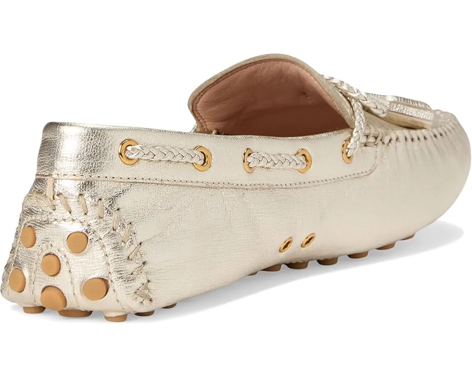 Лоферы Cole Haan Gissella Drivers с круглым носком и плетеной деталью