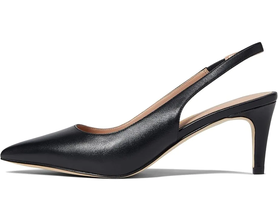 Cole Haan лодочки Vandam на каблуке 65 мм с леопардовым принтом и открытой пяткой