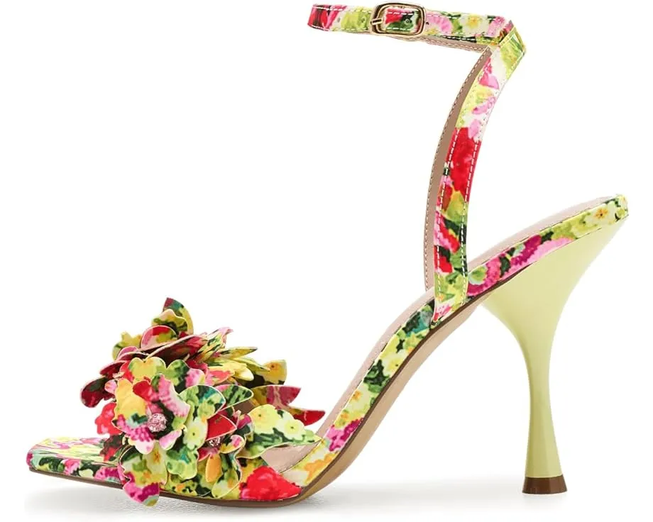 Туфли Blue by Betsey Johnson Hilley с цветным каблуком и аппликацией цветка