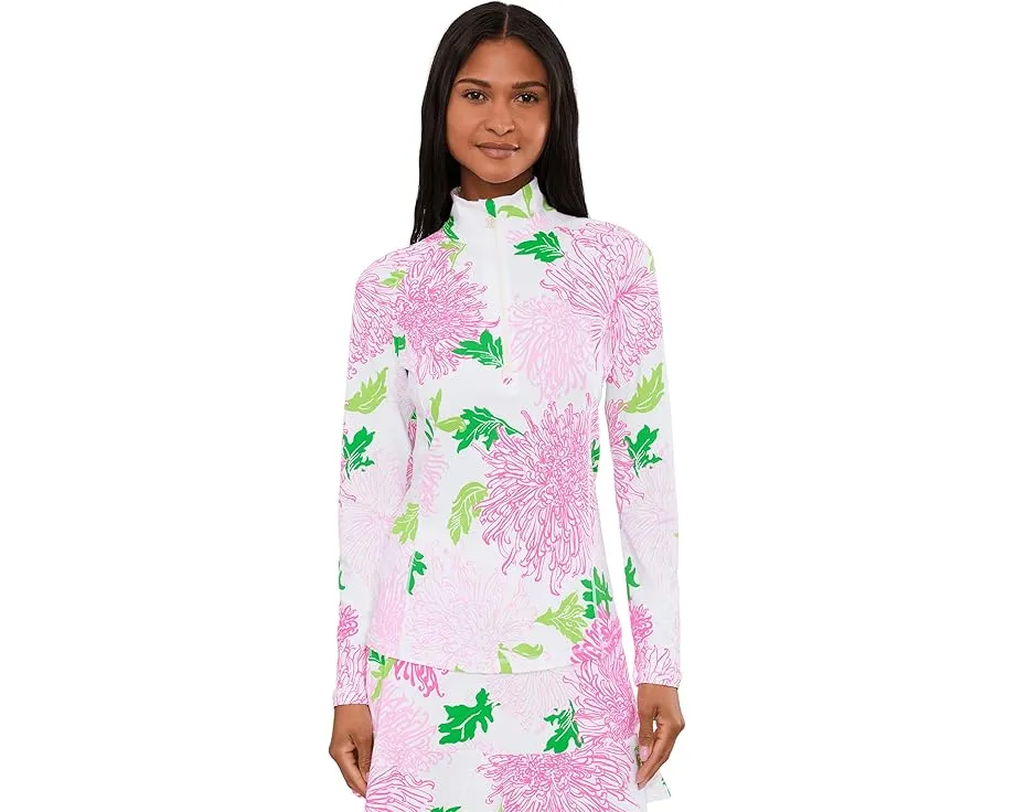 Lilly Pulitzer пуловер Justine 1/2 Zip UPF 50+ с защитой от солнца
