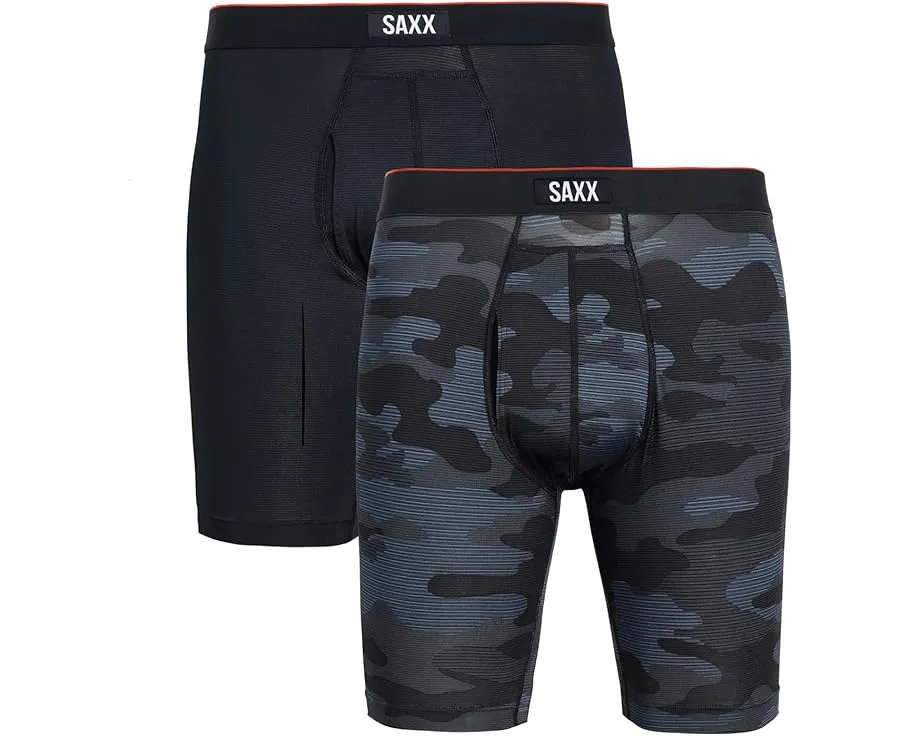 2 пары удлиненных боксеров SAXX UNDERWEAR Multi-Sport Mesh для активного отдыха
