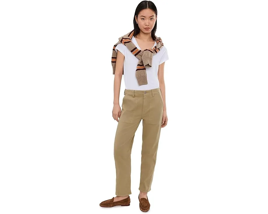 Брюки Analeigh Mid-Rise Utility Pants в стиле утилитар с средней посадкой в цвете Khaki Sand