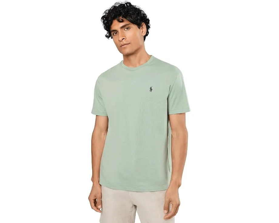 Футболка Polo Ralph Lauren Classic Fit Jersey с круглым вырезом и вышивкой