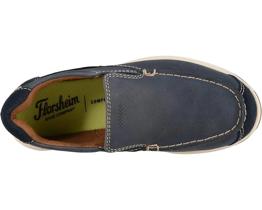 Florsheim Kids Great Lakes Moc Slip, Jr. с контрастной строчкой и памятью формы