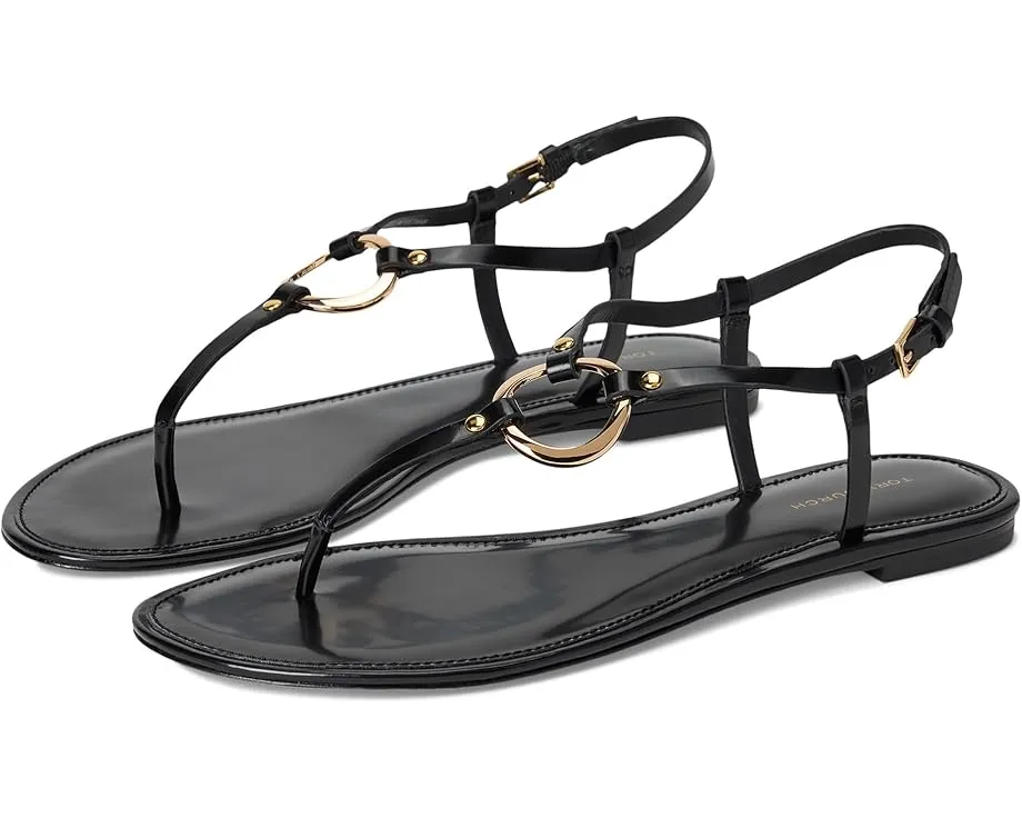 Сандалии Ring Sandal с кольцами из латуни и регулируемой пряжкой от Tory Burch