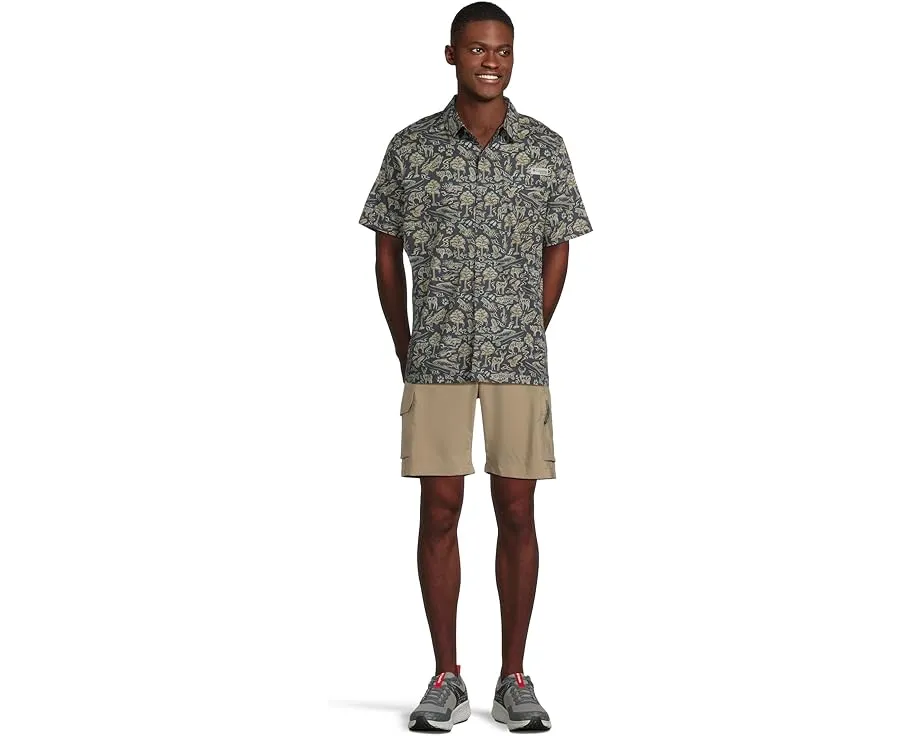 Columbia Wild Cast Camp Shirt с принтом и внутренним карманом для безопасности