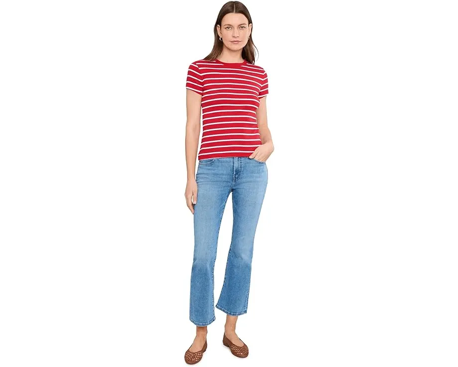 Джинсы Madewell Stretch Flare Crop в стиле Midvale с необработанным краем
