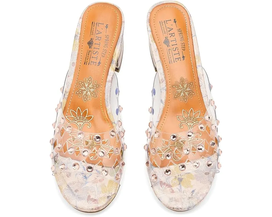 L'Artiste by Spring Step Блестящие сандалии Ontherox с кристаллами и блочным каблуком