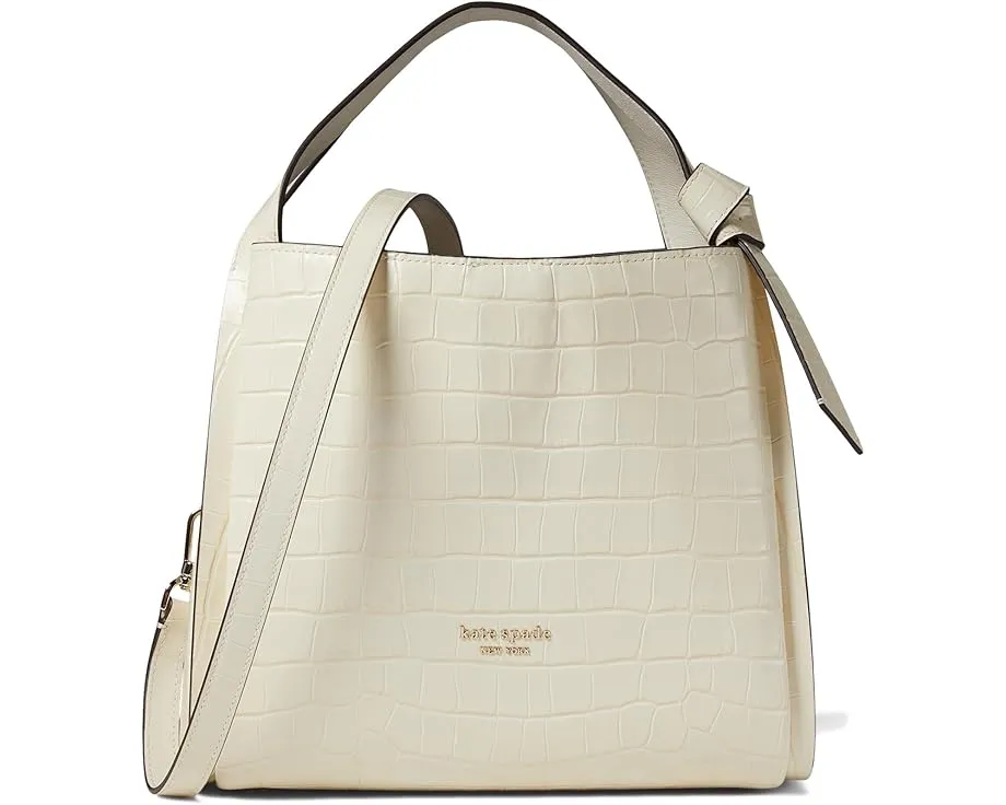 Средняя сумка-кроссбоди Kate Spade New York Knott из кожи с тиснением под крокодила