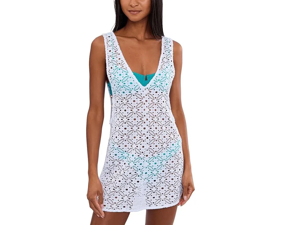 Платье BECCA Las Colinas из кружевного трикотажа с V образным вырезом