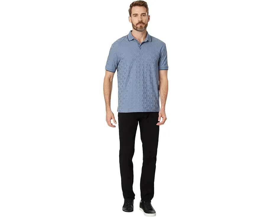 Mercerized Ax Jacquard Cotton Polo