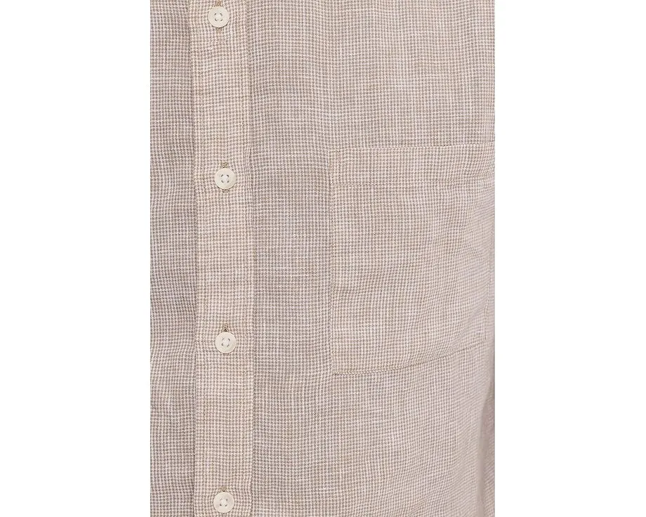 Рубашка Vince с длинным рукавом и отдельной планкой в клетку