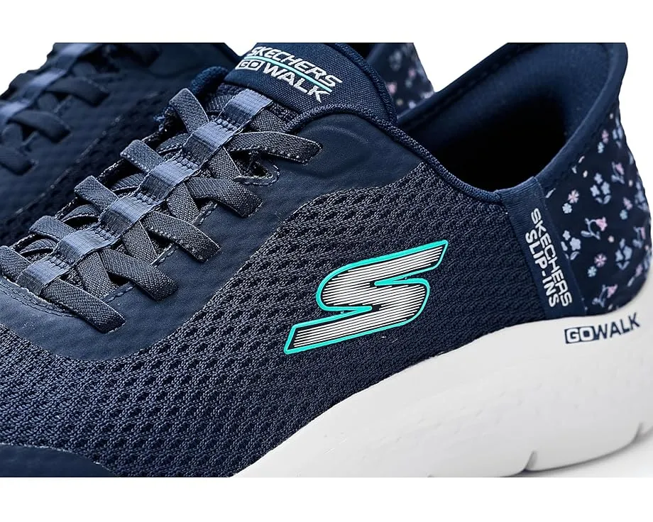 SKECHERS Performance Go Walk Flex Lily Rose с эластичными шнурками и сетчатым верхом