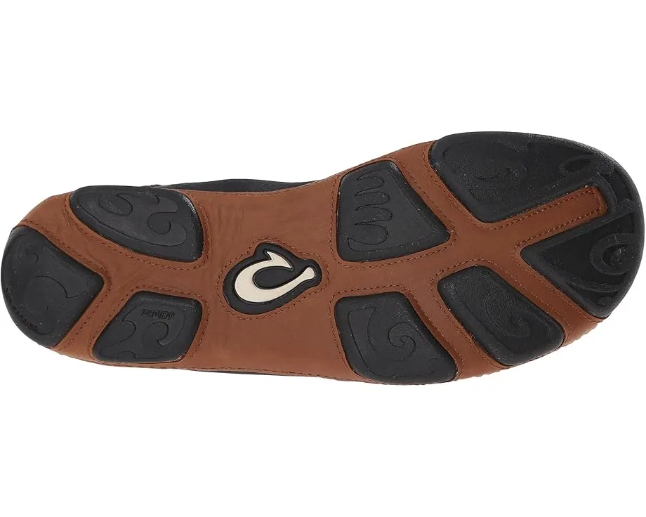 Мокасины OluKai Moloa из цельной кожи с гелевой вставкой и складывающейся пяткой