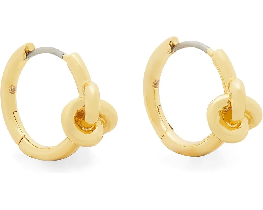 Серьги-конго Double Knot Huggies с двойным узлом от Kate Spade New York